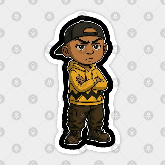 Chuck Lil' Homie Attitude Sticker by UrbanLifeApparel